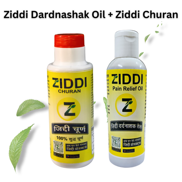 Ziddi Churan + Ziddi Oil Combo – Double Power for Better Health